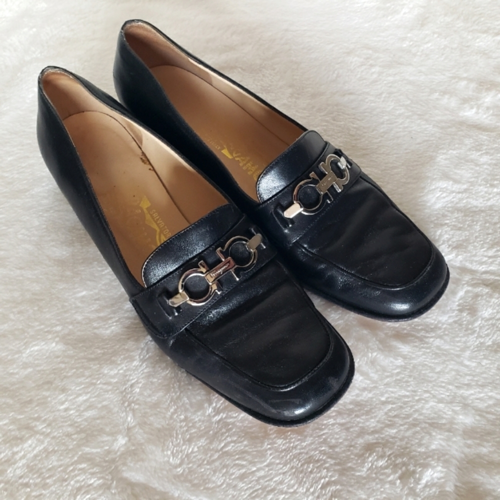 Vintage Ferragamo Womens Alice Loafers - Size 7